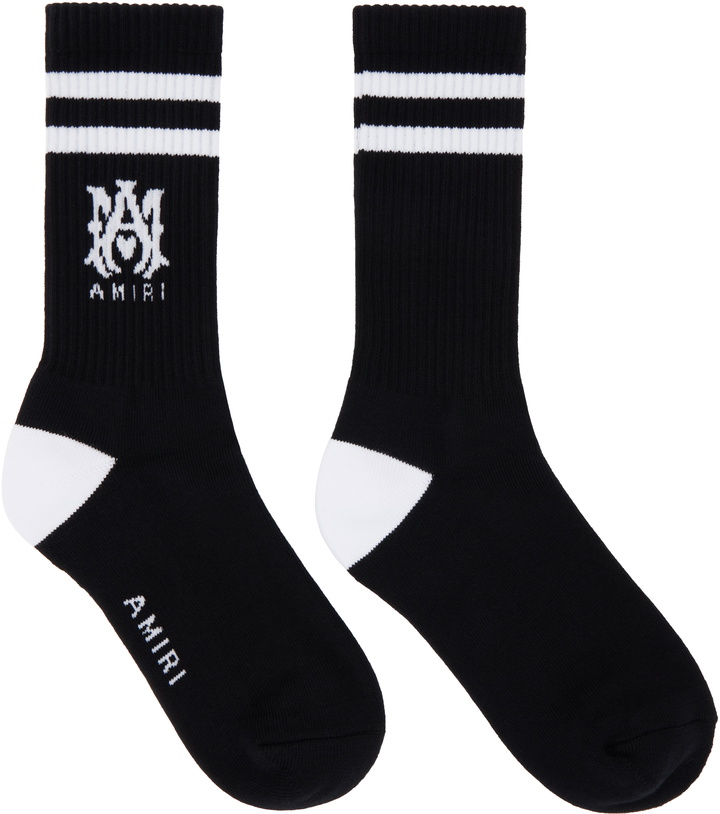 Photo: AMIRI Black MA Core Logo Socks