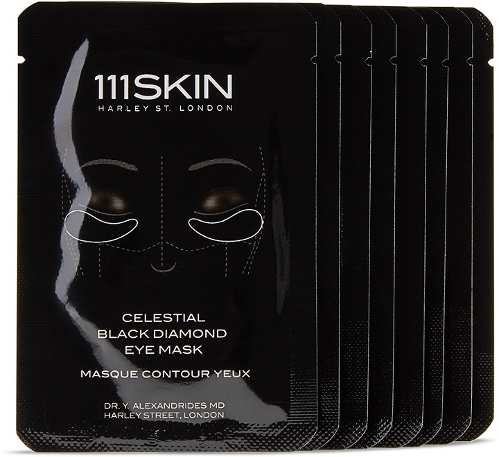 Photo: 111 Skin Eight-Pack Celestial Black Diamond Eye Masks – Fragrance-Free, 48 mL