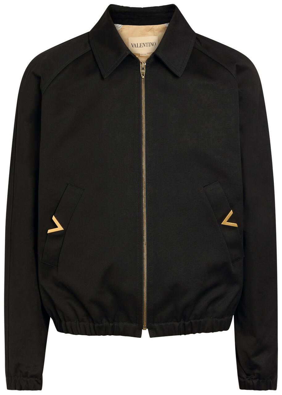 Valentino Garavani - VGold Twill Blouson Jacket - Blue Valentino