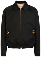Valentino Garavani Vlogo Cotton Jacket Black