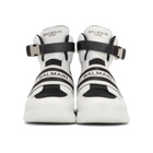 Balmain Black and White Exton Sneakers