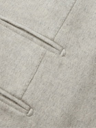 De Petrillo - Herringbone Virgin Wool and Cashmere-Blend Overcoat - Gray