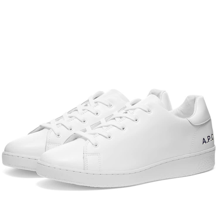 Photo: A.P.C. Leather Tennis Sneaker