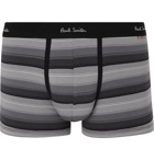 Paul Smith - Striped Stretch-Cotton Boxer Briefs - Black