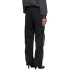 Balenciaga Black Zipped Loop Sports Icon Sporty Track Pants