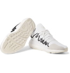 Y-3 - Kusari Leather, Suede and Mesh-Trimmed Neoprene Sneakers - Men - White