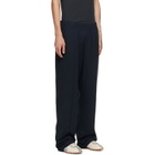 Helmut Lang Navy Logo Sweatpants
