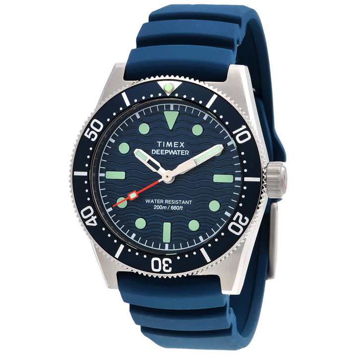 Photo: Timex Deepwater Reef Quartz Blue Dial Mens Watch TW2W74600
