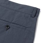 Mr P. - Linen and Cotton-Blend Shorts - Blue