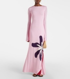 Cala de la Cruz Amay floral jersey maxi dress
