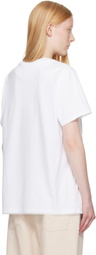 Stella McCartney White Lace Slip Jersey T-shirt