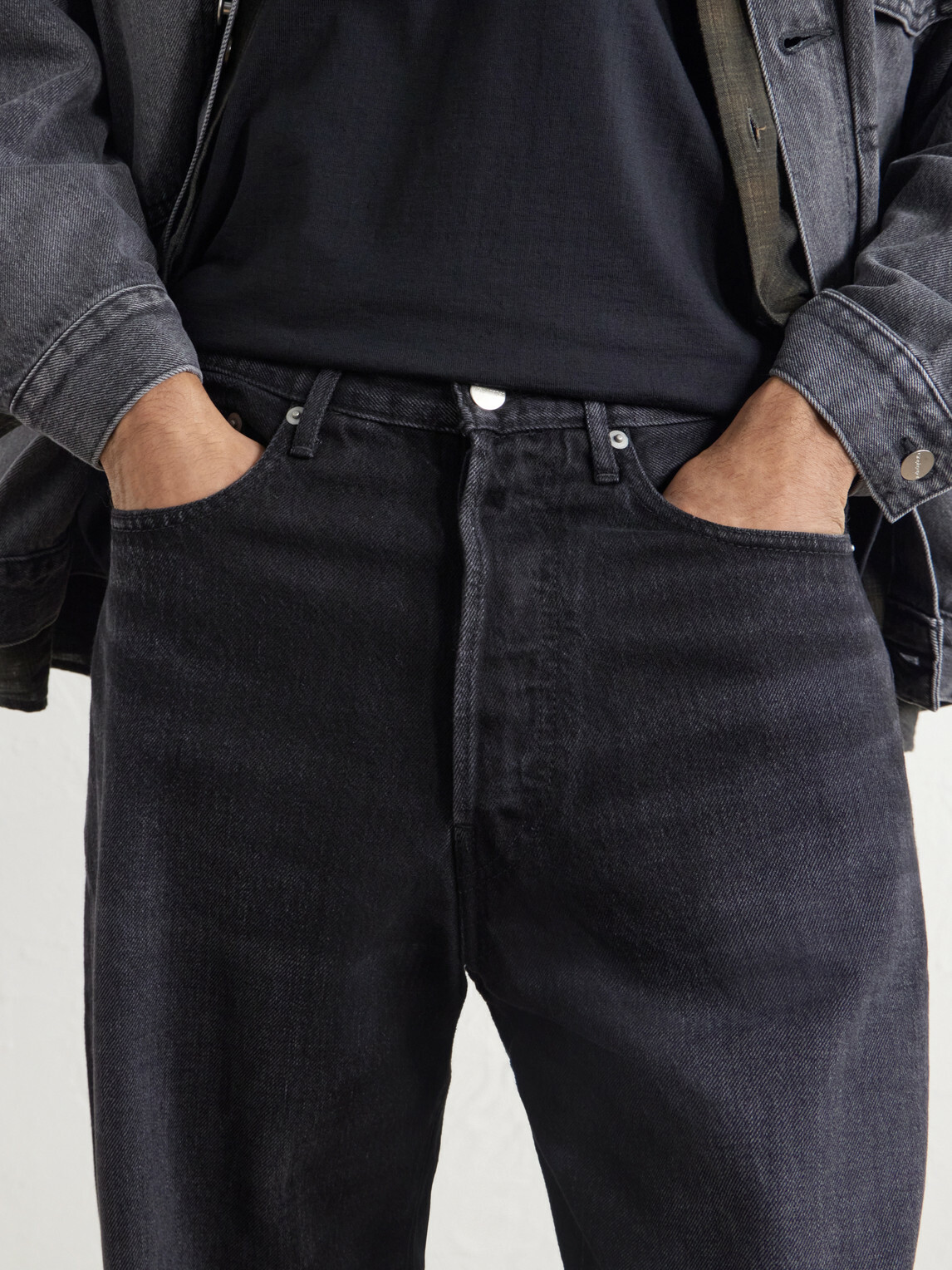 Graphpaper - Selvage Tapered Jeans - Black