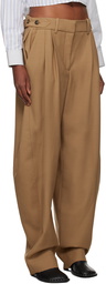 Stella McCartney Tan Wide Leg Trousers