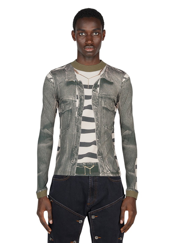 Photo: Y/Project x Jean Paul Gaultier Trompe L'Oeil Jacket Top