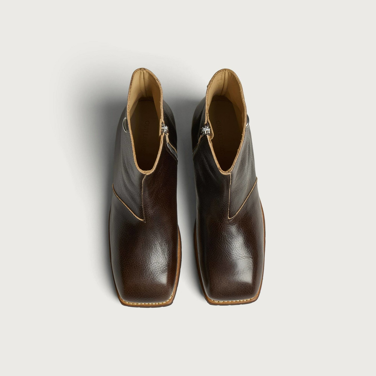 Our Legacy Men's Leather Engine Boot in Deep Americano