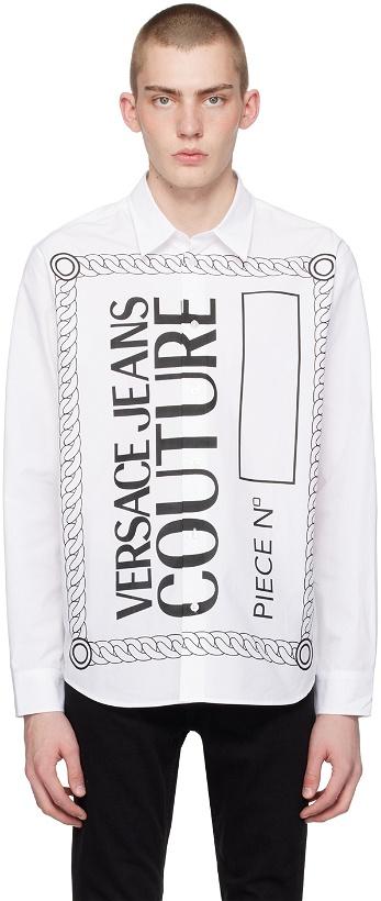 Photo: Versace Jeans Couture White Piece Number Shirt