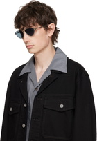 Jil Sander Silver Oliver Peoples 'Edition 1' Aviator Sunglasses