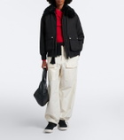 Moncler Moncler CityTrek suede-trimmed sneakers