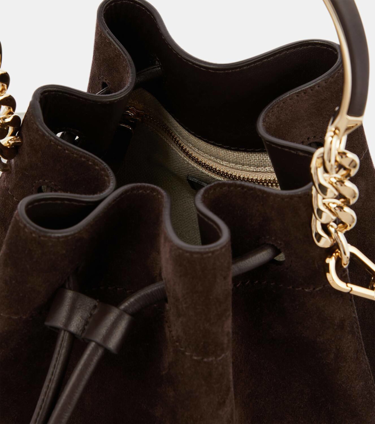 ショルダーバッグ・ポシェット JIMMY CHOO Bon Bon suede bag Bon Bon | Toffee Suede Bag With Pearl Closure | JIMMY CHOO