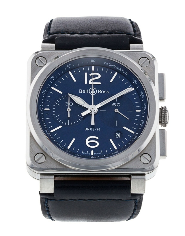 Photo: Bell and Ross BR03-94 Chronograph BR0394-BLU-ST/SCA