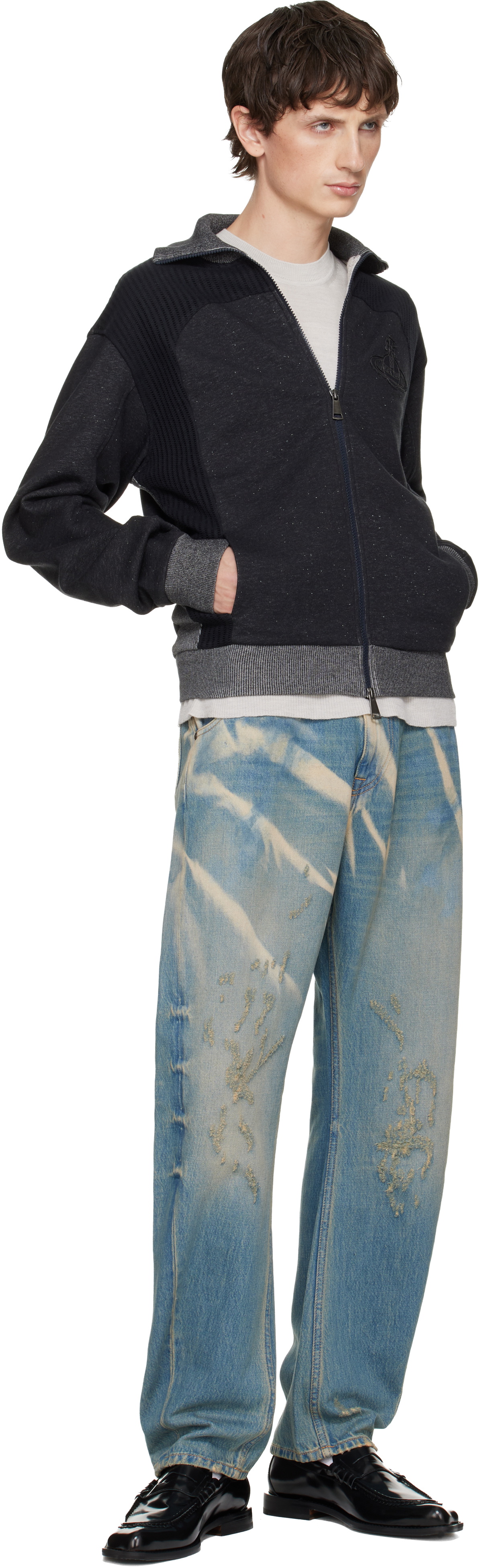 Vivienne Westwood Gray Alien Track Jacket