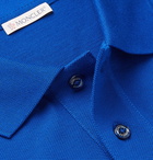 Moncler - Slim-Fit Cotton-Piqué Polo Shirt - Blue