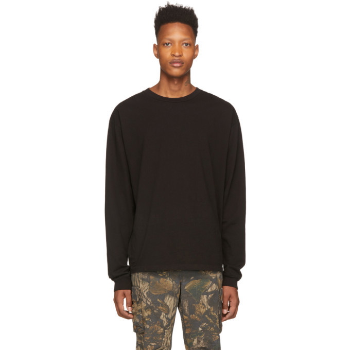 Photo: John Elliott Black University Long Sleeve T-Shirt