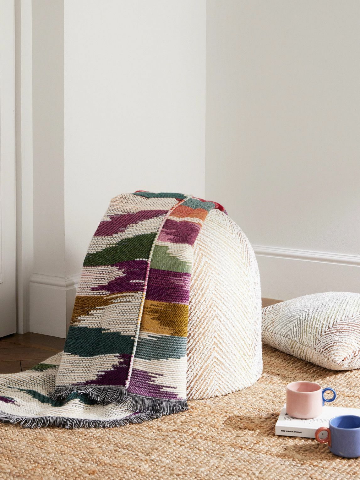 Missoni Home - Island Striped Velour Pouf