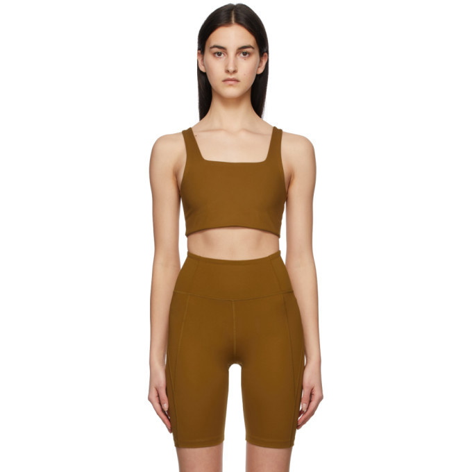 Girlfriend Collective Tan Tommy Sports Bra