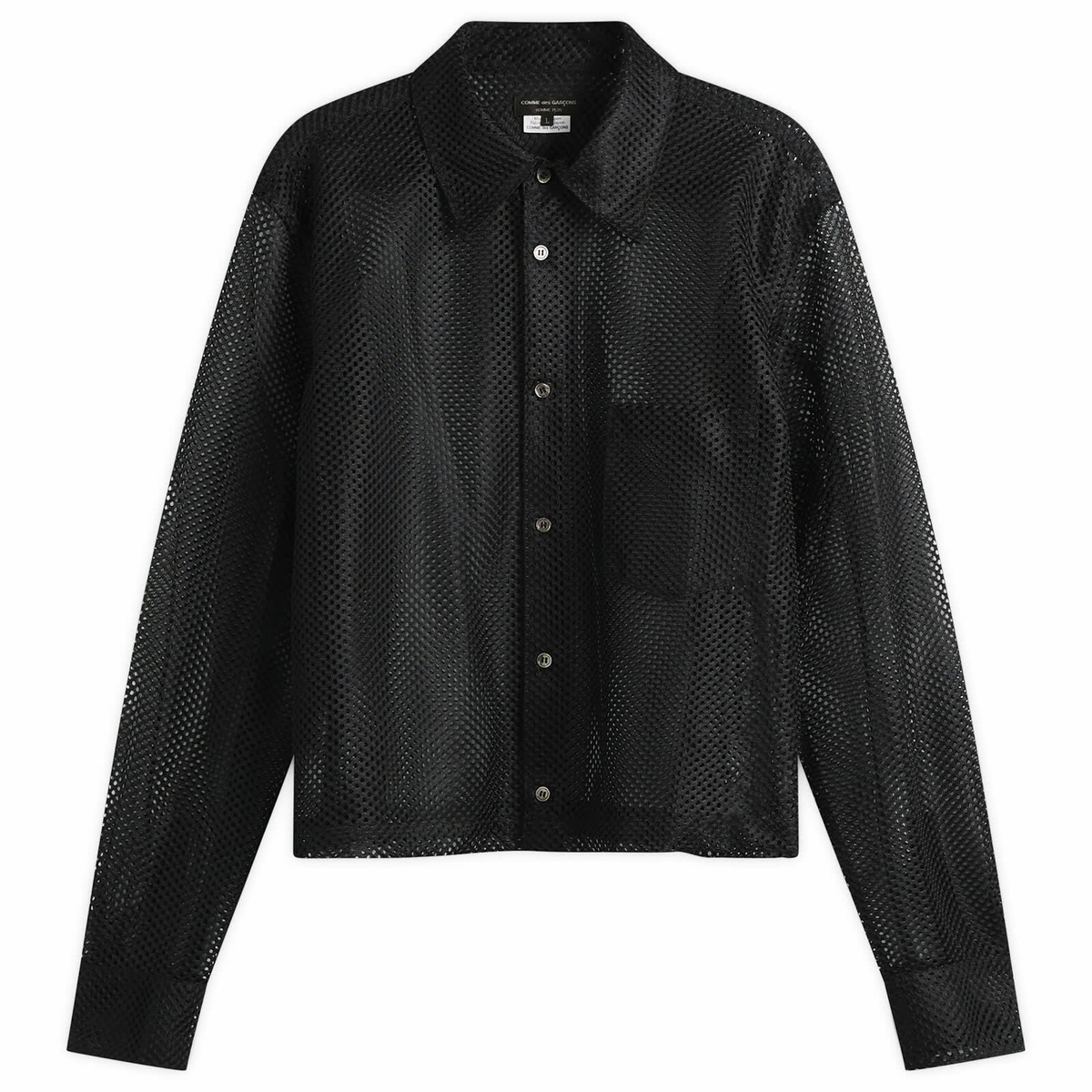 Comme des Garçons Homme Plus Men's Mesh Shirt in Black