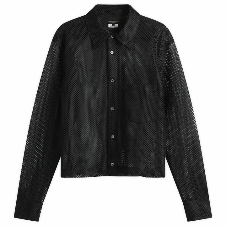 Photo: Comme des Garçons Homme Plus Men's Mesh Shirt in Black