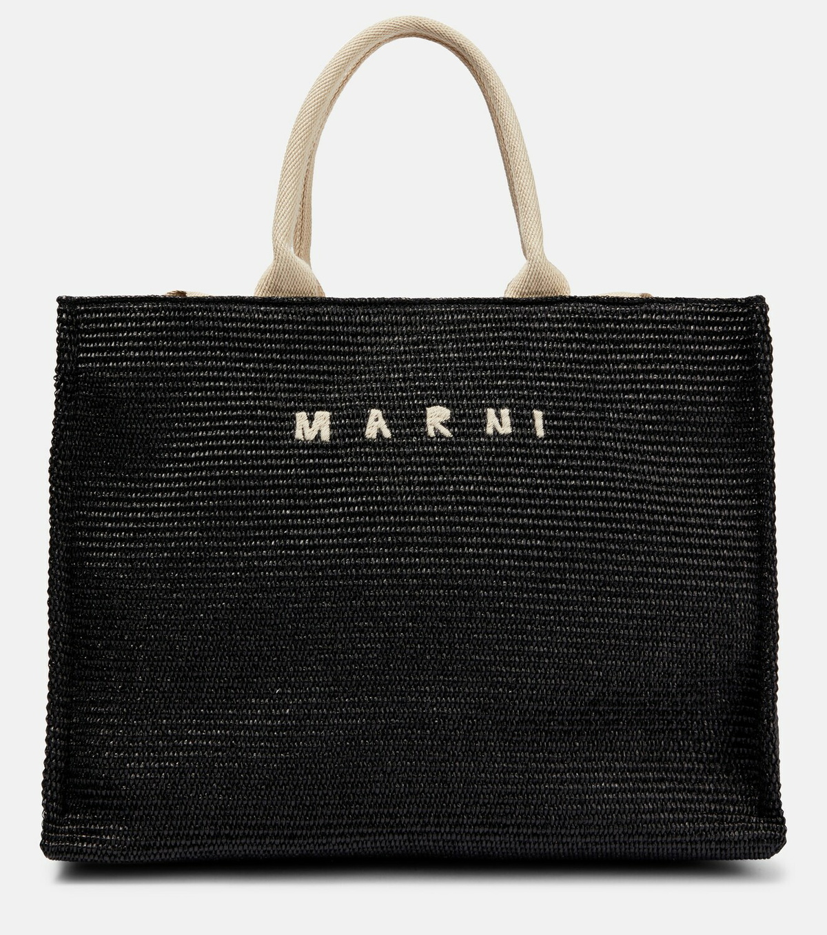 Marni - Logo Large Raffia Tote Marni