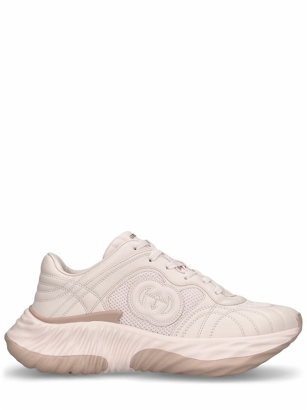 Photo: GUCCI 65mm Ripple Leather Sneakers
