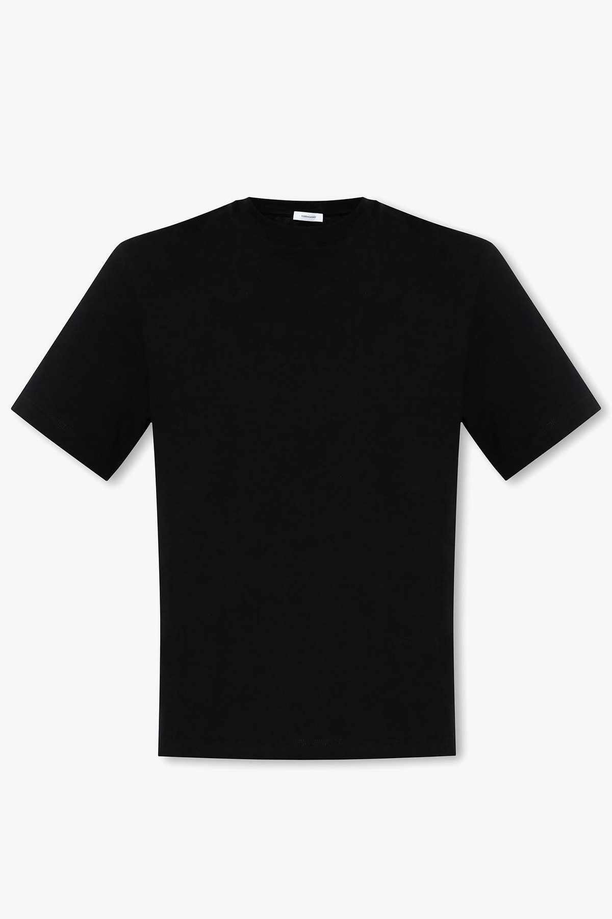 【FERRAGAMO】関税込送料無料 Ｔシャツ ロゴ Crew neck T-shirt with printed signature - Men | Ferragamo
