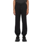 A-Cold-Wall* Black Jersey Core Reflective Logo Lounge Pants