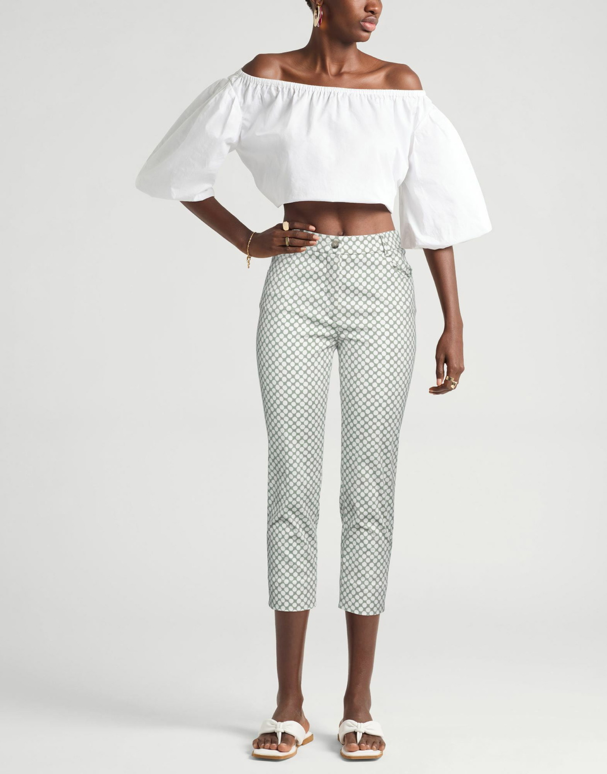 Peserico Womens Pants in Sage green