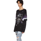 Balmain Black Pyramid Long Sleeve T-Shirt