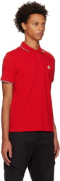 Moncler Red Stripe Polo