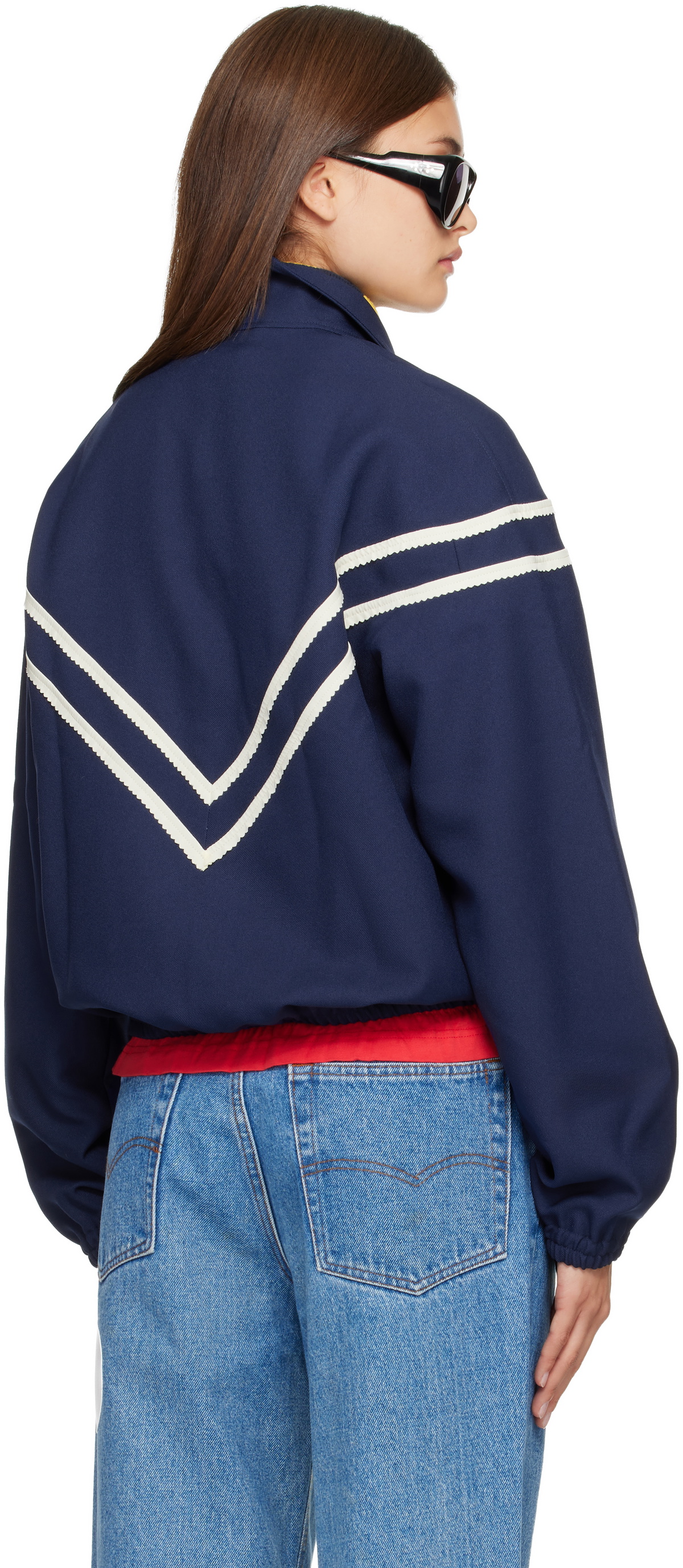 Stefan Cooke Navy Pinking Corded Jacket
