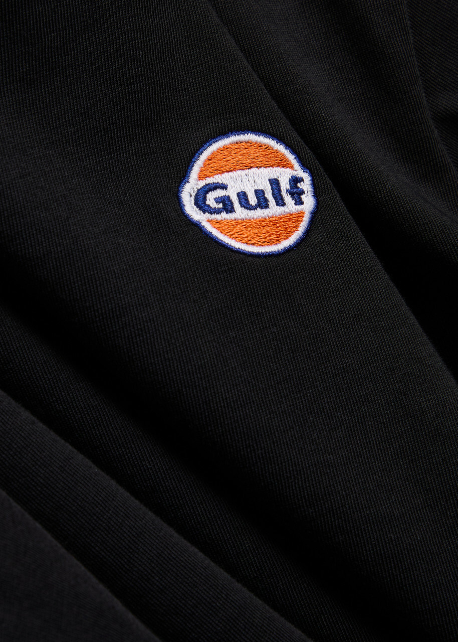 AN-Y1 Logo-embroidered Cotton T-shirt Black