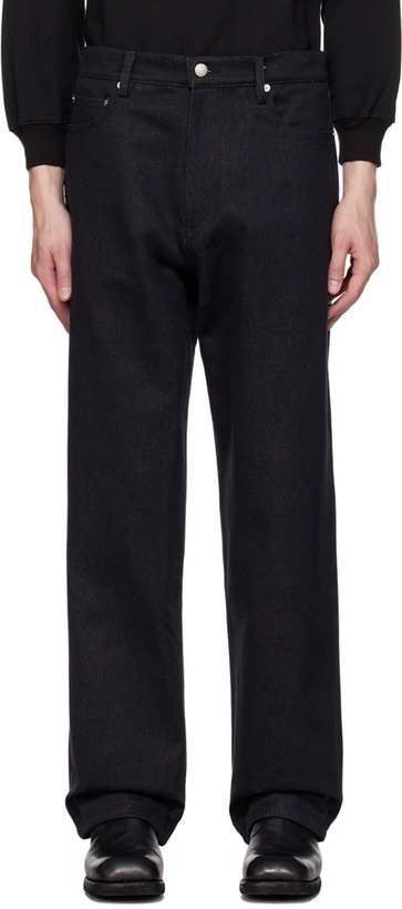 Photo: 3MAN Black Five-Pocket Jeans