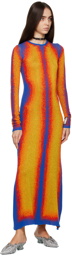 Y/Project Orange & Blue Gradient Maxi Dress