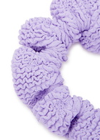 Hunza G Seersucker Scrunchie, Srunchie, Lilac