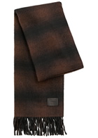 Vince Shadow Plaid Cashmere Scarf - Brown - One Size