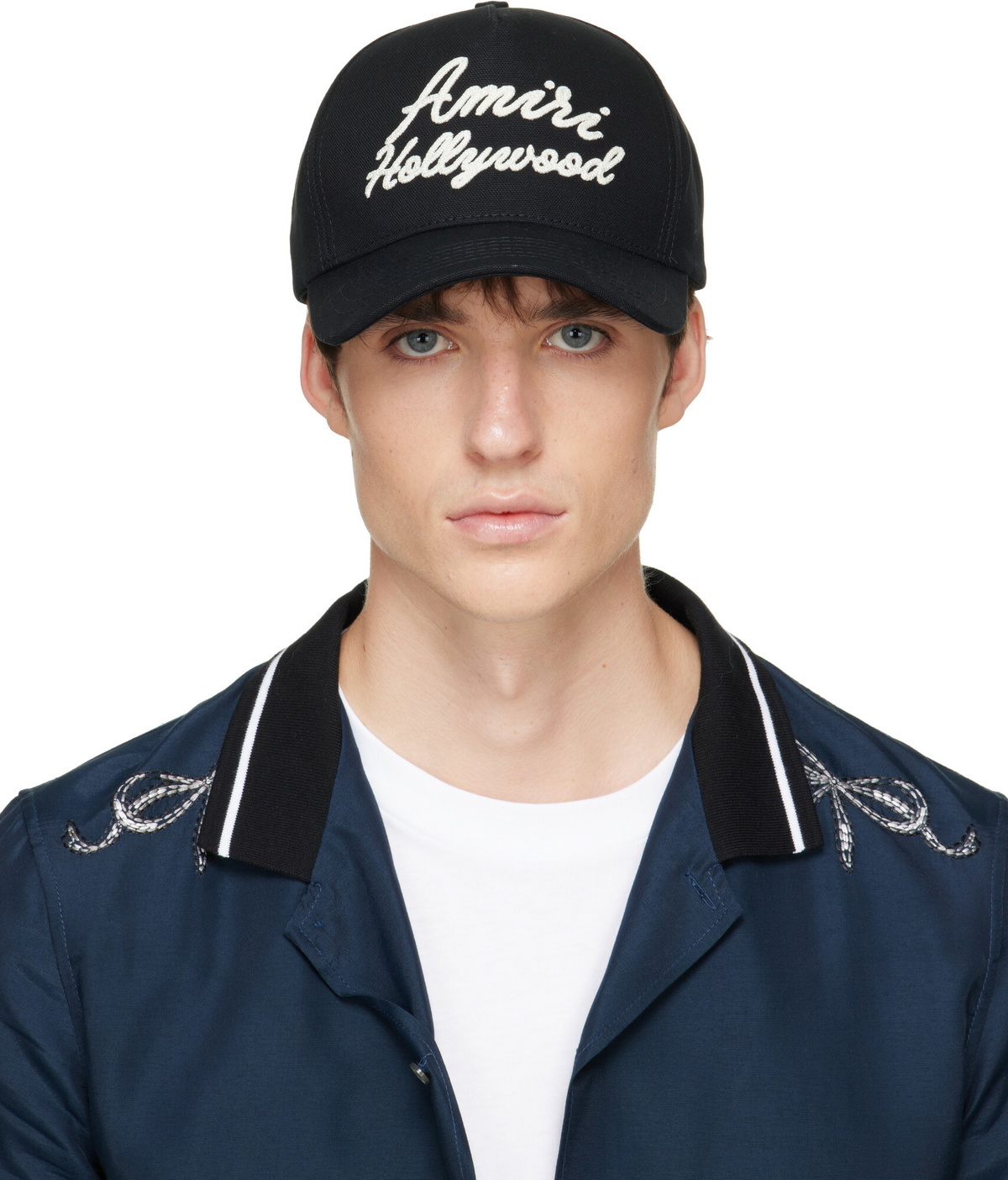 AMIRI Black Bones Stacked Trucker Cap Amiri