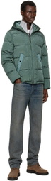 Stone Island Green 4100019 Nylon Metal Down Jacket