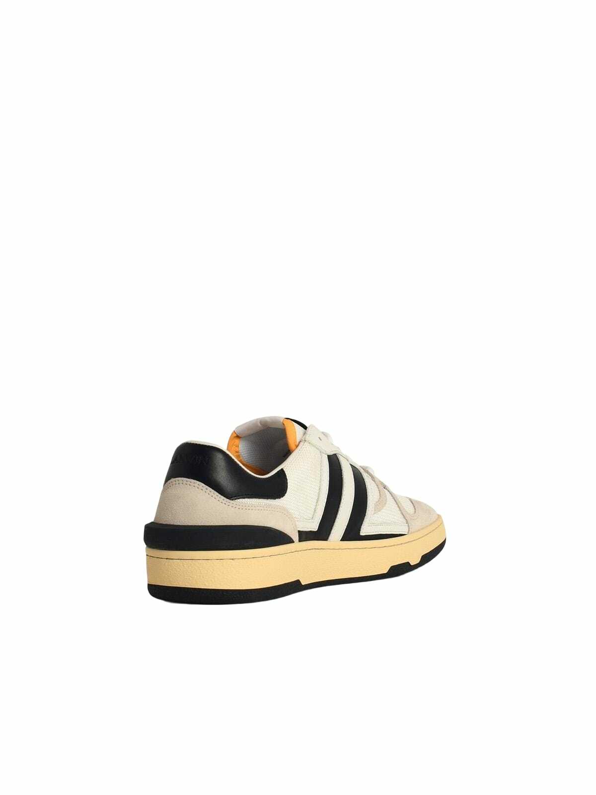 Lanvin clay White Leather Blend Sneakers