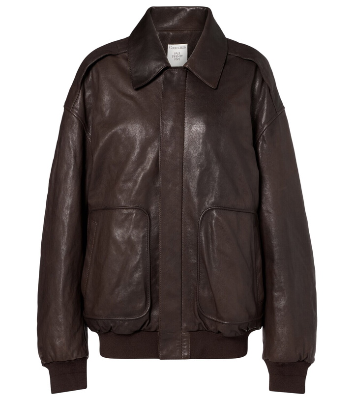 Photo: Calvin Klein Collection Johnson leather bomber jacket