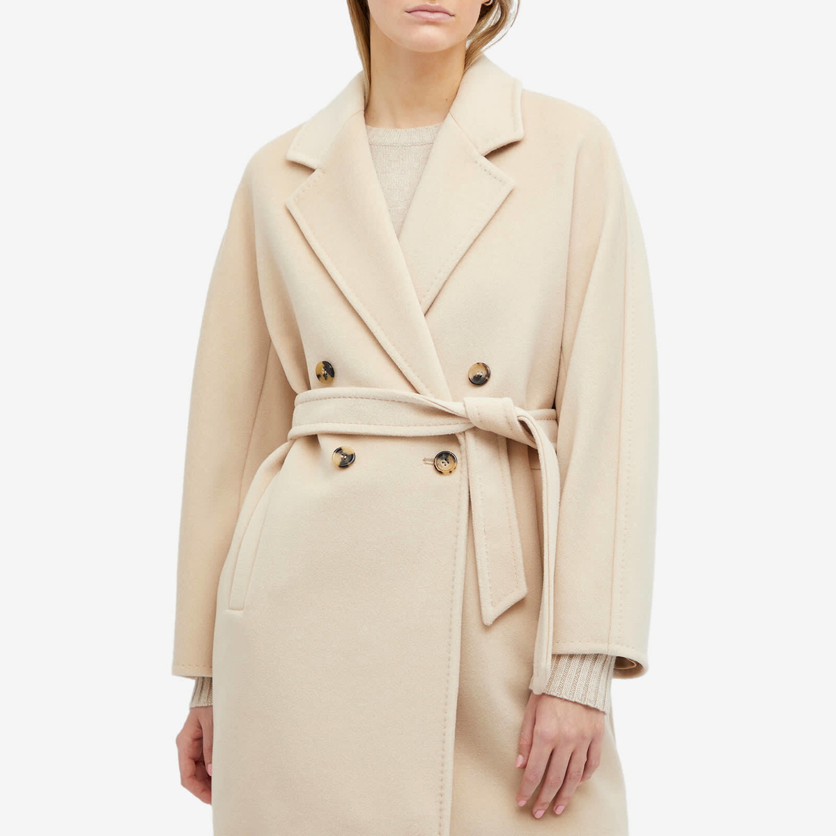 Max Mara Women's Pila Short Madame Coat in Beige Max Mara