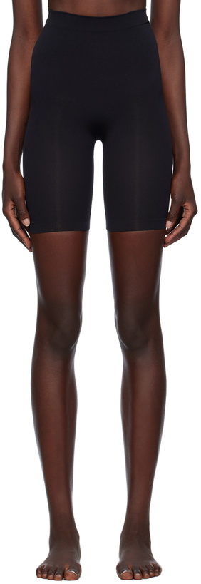 Photo: SKIMS Black Seamless Sculpt Shorts